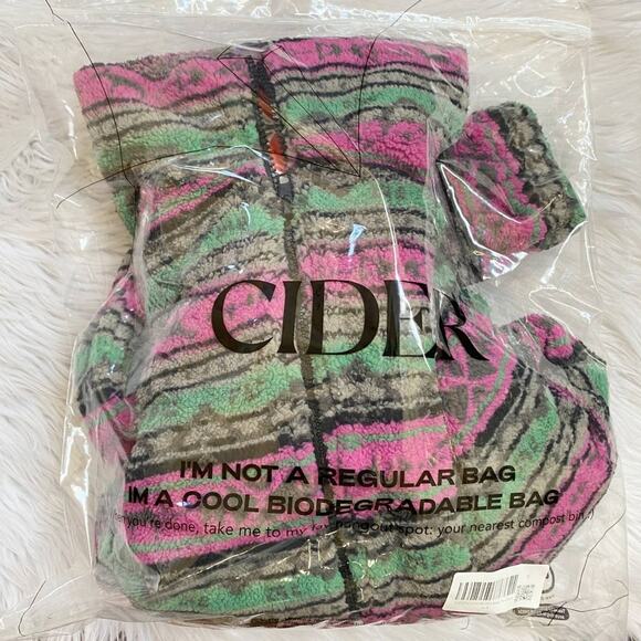 NEW! Cider Fleece Stand Collar Aztec Print Jacket NWT - S - Picture 14 of 15